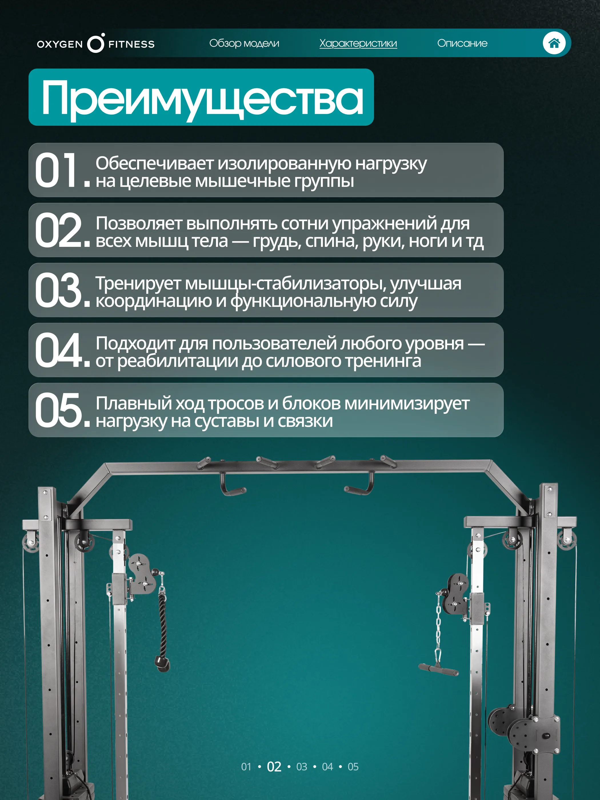 Кроссовер OXYGEN FITNESS VESTON