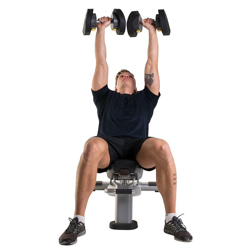 Гантели наборные First Degree Fitness MX Select MX-55, вес 4.5-24.9 кг, 2 шт без стойки