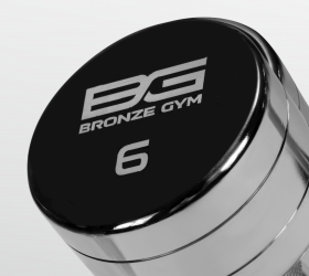 Гантель хромированная 6 кг BRONZE GYM BG-PA-DB-C06