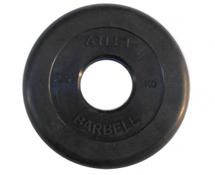 Диск обрезиненный BARBELL ATLET MB-AtletB51 2,5 кг / диаметр 51 мм